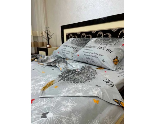 Постільна білизна BestLine бязь gold BL-150285 Арніка сіра
