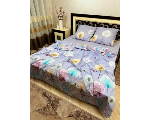 Постільна білизна BestLine бязь gold BL-150292 Одуванчики фіолет
