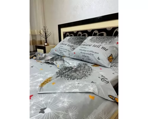 Постільна білизна BestLine бязь gold BL-150285 Арніка сіра