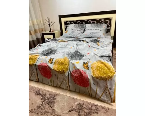Постільна білизна BestLine бязь gold BL-150285 Арніка сіра