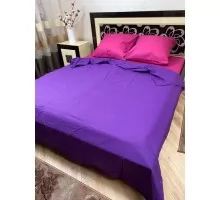 Постільна білизна BestLine бязь gold BL-150305 Однотонка рожевий-фіолет
