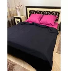 Постільна білизна BestLine бязь gold BL-150308 Однотонка чорний-рожевий