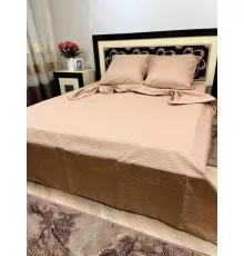 Постільна білизна BestLine бязь gold BL-150314 Полоска капучіно світліша