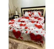 Постільна білизна BestLine бязь gold BL-15030 Роза серце